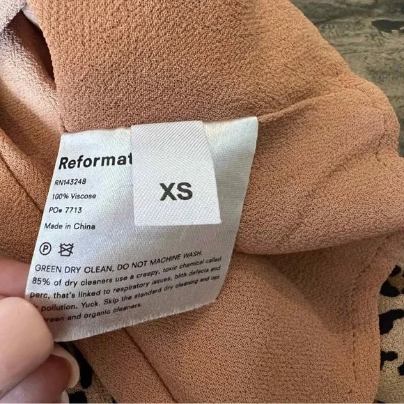 Reformation animal leopard cheetah print Anchorage Wrap dress XS - Picture 3 of 3